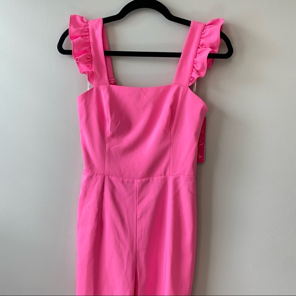 LAST CHANCE TO BUY NWT Lilly Pulitzer Eppley Jumpsuit in Prosecco Pink - Picture 10 of 14